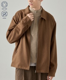 EASENCE（イーズエンス）の「【EASENCE】＜DAILY REFINEDシリーズ＞ウーリッシュツイル ショート ジップブルゾン / イージーケア・UVカット（ブルゾン）」