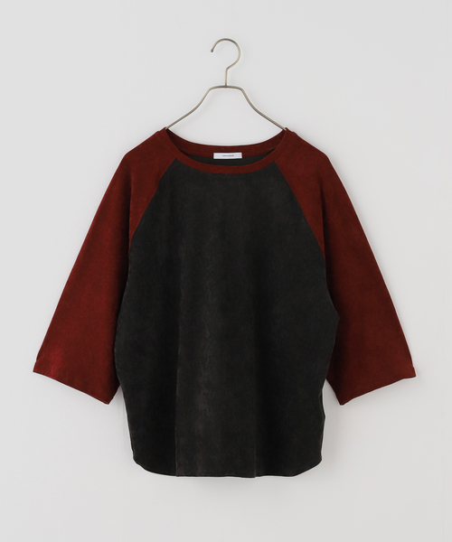 JOURNAL STANDARD(ジャーナルスタンダード)の「アセテートベロアラグランT(Tシャツ/カットソー・レディース・ネイビー/ブラックミックス・FREE)」の16枚目の写真