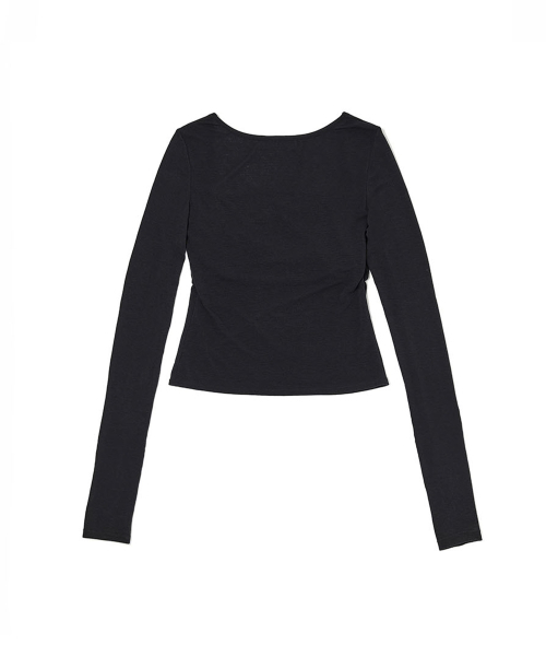 LOTSYOU(ロッツユー)の「Kate Moss Drapery Top Black(Tシャツ/カットソー・レディース・その他・OS)」の2枚目の写真