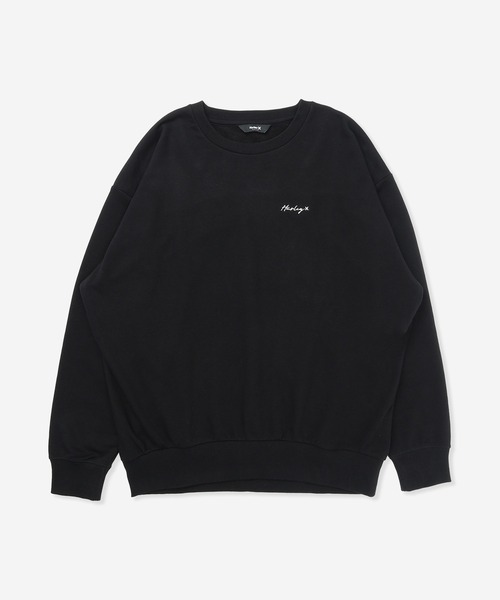 Hurley (ハーレー)の「【Hurley:ハーレー】レディースロゴスウェット オーバーサイズシルエット TERRY SIGNATURE LOGO CUTTING CREW(スウェット・レディース・ブラック/ヘザーグレー・MEDIUM/SMALL/LARGE)」の2枚目の写真