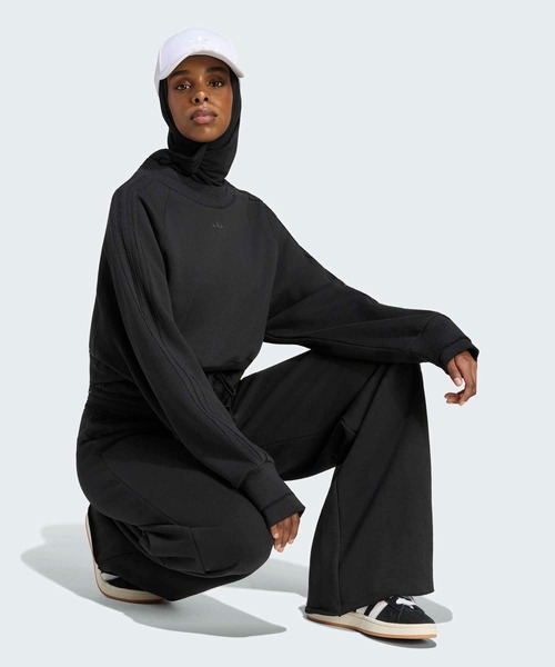 adidas（アディダス）の「SST ダブルウエストパンツ / アディダスオリジナルス adidas Originals（スウェットパンツ・レディース・ブラック・XX-LARGE/X-LARGE/3XL/MEDIUM/X-SMALL/LARGE/SMALL）」の5枚目の写真