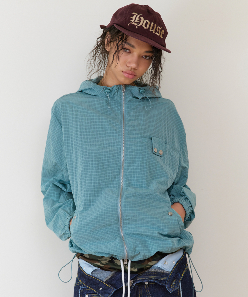 THEVINYLHOUSE(ザバイニルハウス)の「RIBSTOP SHEER WINDBREAKER BLUE(ナイロンジャケット・メンズ・その他・SMALL/MEDIUM/LARGE)」の2枚目の写真