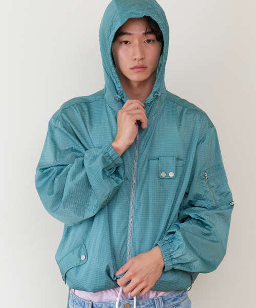 THEVINYLHOUSE(ザバイニルハウス)の「RIBSTOP SHEER WINDBREAKER BLUE(ナイロンジャケット・メンズ・その他・SMALL/MEDIUM/LARGE)」の7枚目の写真