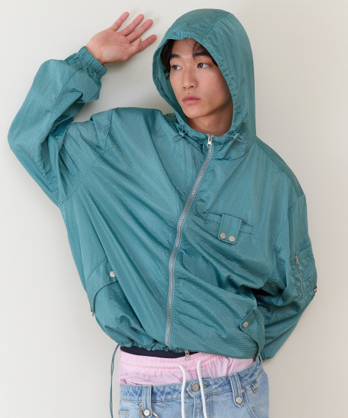 THEVINYLHOUSE(ザバイニルハウス)の「RIBSTOP SHEER WINDBREAKER BLUE(ナイロンジャケット・メンズ・その他・SMALL/MEDIUM/LARGE)」の8枚目の写真
