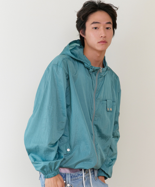 THEVINYLHOUSE(ザバイニルハウス)の「RIBSTOP SHEER WINDBREAKER BLUE(ナイロンジャケット・メンズ・その他・SMALL/MEDIUM/LARGE)」の9枚目の写真