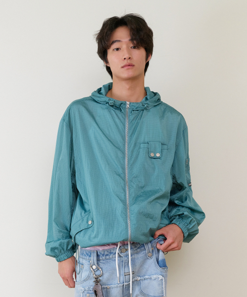 THEVINYLHOUSE(ザバイニルハウス)の「RIBSTOP SHEER WINDBREAKER BLUE(ナイロンジャケット・メンズ・その他・SMALL/MEDIUM/LARGE)」の11枚目の写真