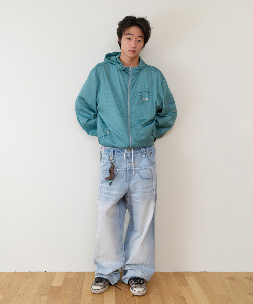 THEVINYLHOUSE(ザバイニルハウス)の「RIBSTOP SHEER WINDBREAKER BLUE(ナイロンジャケット・メンズ・その他・SMALL/MEDIUM/LARGE)」の15枚目の写真