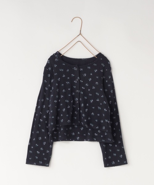 LOWRYS FARM（ローリーズファーム）の「パターンメッシュ２ＰＬＳ  1057781（Tシャツ/カットソー・キッズ・アイボリー/グレー/ネイビー・110cm/120cm/130cm/140cm/150cm）」の3枚目の写真