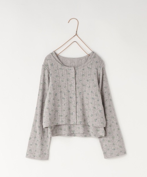 LOWRYS FARM（ローリーズファーム）の「パターンメッシュ２ＰＬＳ  1057781（Tシャツ/カットソー・キッズ・アイボリー/グレー/ネイビー・110cm/120cm/130cm/140cm/150cm）」の2枚目の写真