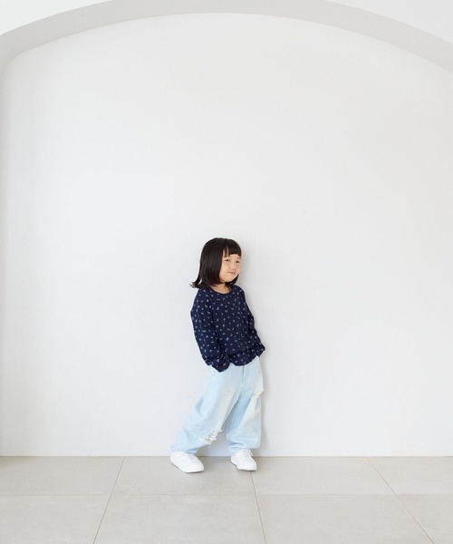 LOWRYS FARM（ローリーズファーム）の「パターンメッシュ２ＰＬＳ  1057781（Tシャツ/カットソー・キッズ・アイボリー/グレー/ネイビー・110cm/120cm/130cm/140cm/150cm）」の11枚目の写真