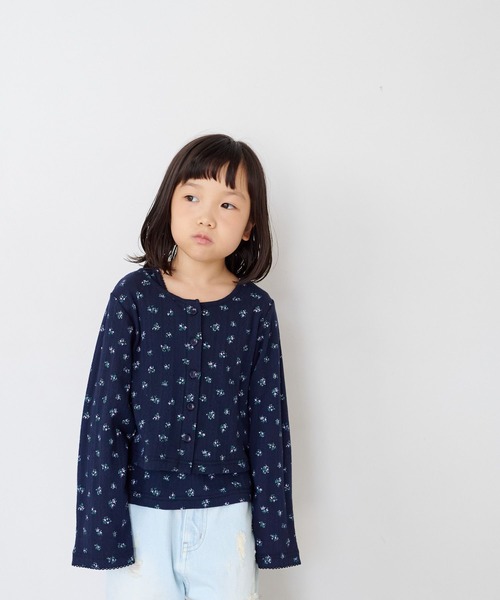 LOWRYS FARM（ローリーズファーム）の「パターンメッシュ２ＰＬＳ  1057781（Tシャツ/カットソー・キッズ・アイボリー/グレー/ネイビー・110cm/120cm/130cm/140cm/150cm）」の7枚目の写真