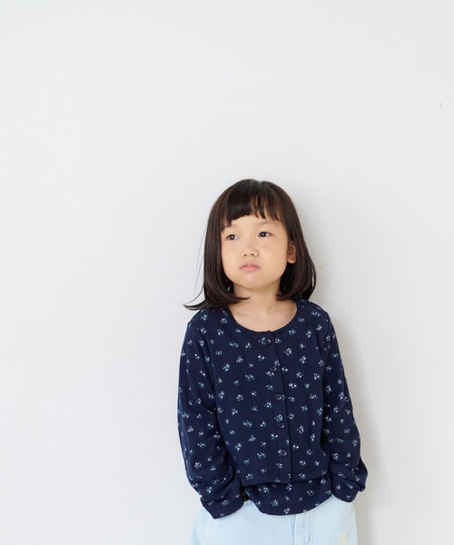 LOWRYS FARM（ローリーズファーム）の「パターンメッシュ２ＰＬＳ  1057781（Tシャツ/カットソー・キッズ・アイボリー/グレー/ネイビー・110cm/120cm/130cm/140cm/150cm）」の6枚目の写真