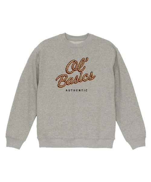 Ol' Basics(オールベーシックス)の「Ol' Basics(オール・ベーシックス) トレーナー スウェット ロープロゴ プリント 裏毛 トップス レディース ユニセックス(スウェット・レディース・ホワイト/レッド/ミックスグレー・S)」の3枚目の写真