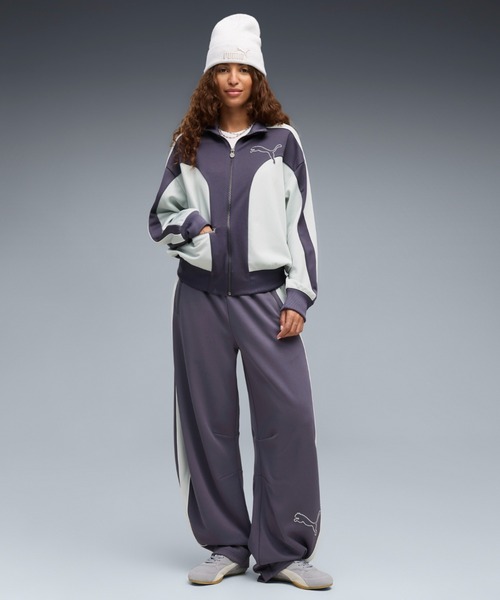 PUMA（プーマ）の「PUMA プーマ ウィメンズ T7 リラックス バレル ラブ オブ ザ キャット トラッ（その他パンツ・レディース・ダークグレー/ブラック・LARGE/SMALL/MEDIUM/X-LARGE）」の2枚目の写真