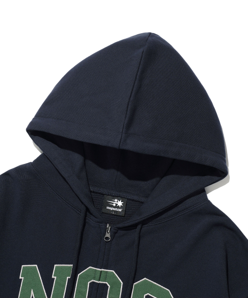NICE GHOST CLUB(ナイスゴーストクラブ)の「NGC ロゴフーディ ジップアップ ネイビー (NG2GFUM486A)(パーカー・レディース・ネイビー・SMALL/MEDIUM/LARGE)」の3枚目の写真