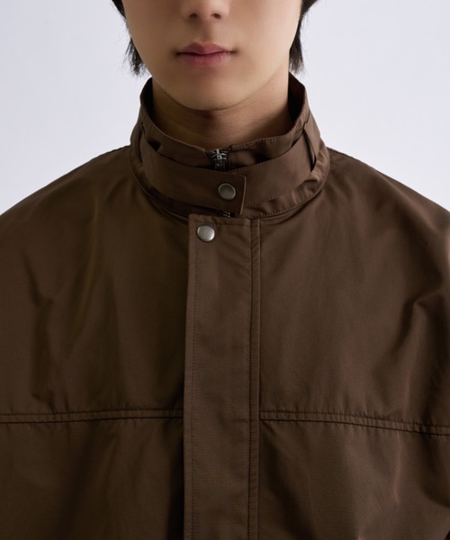 sedacle（セダクル）の「High Neck Blouson／ハイネック ブルゾン（ブルゾン・メンズ・ダークブラウン/ベージュ・SMALL/MEDIUM/LARGE）」の13枚目の写真