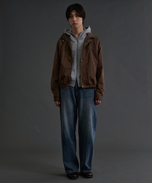 sedacle（セダクル）の「High Neck Blouson／ハイネック ブルゾン（ブルゾン・メンズ・ダークブラウン/ベージュ・SMALL/MEDIUM/LARGE）」の11枚目の写真