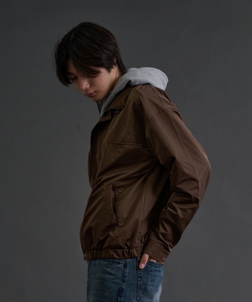 sedacle（セダクル）の「High Neck Blouson／ハイネック ブルゾン（ブルゾン・メンズ・ダークブラウン/ベージュ・SMALL/MEDIUM/LARGE）」の10枚目の写真