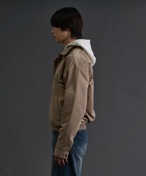 sedacle（セダクル）の「High Neck Blouson／ハイネック ブルゾン（ブルゾン・メンズ・ダークブラウン/ベージュ・SMALL/MEDIUM/LARGE）」の21枚目の写真