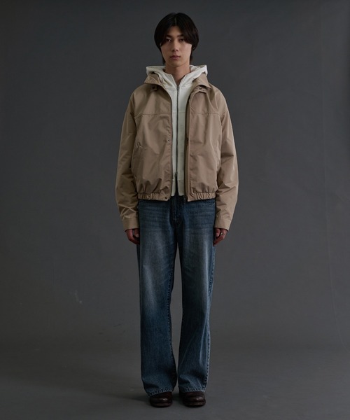sedacle（セダクル）の「High Neck Blouson／ハイネック ブルゾン（ブルゾン・メンズ・ダークブラウン/ベージュ・SMALL/MEDIUM/LARGE）」の22枚目の写真