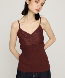 SLY（スライ）の「LACE DOCKING CAMI TOPS レースドッキングキャミトップス 秋服（キャミソール）」