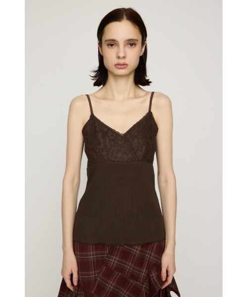 SLY(スライ)の「LACE DOCKING CAMI TOPS レースドッキングキャミトップス 秋服(キャミソール・レディース・バーガンディー/ブラック/ブラウン・FREE)」の14枚目の写真
