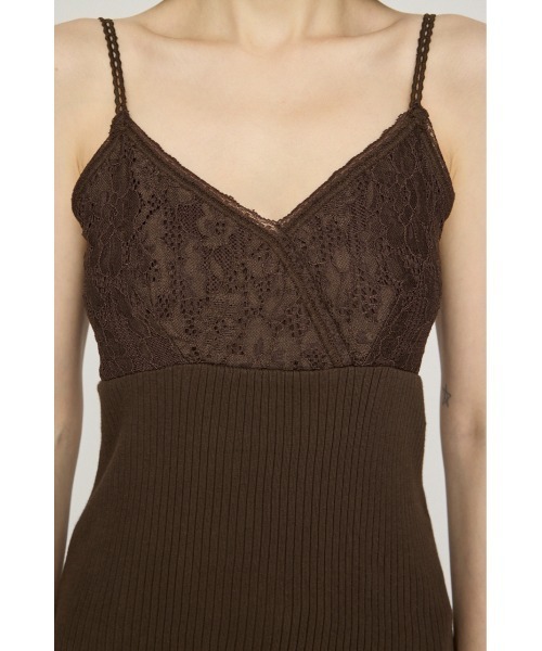 SLY(スライ)の「LACE DOCKING CAMI TOPS レースドッキングキャミトップス 秋服(キャミソール・レディース・バーガンディー/ブラック/ブラウン・FREE)」の15枚目の写真
