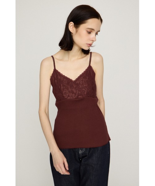 SLY(スライ)の「LACE DOCKING CAMI TOPS レースドッキングキャミトップス 秋服(キャミソール・レディース・バーガンディー/ブラック/ブラウン・FREE)」の19枚目の写真