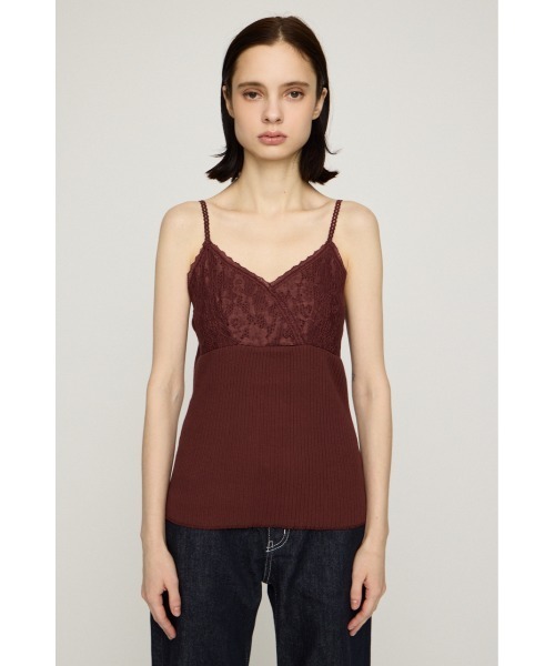 SLY(スライ)の「LACE DOCKING CAMI TOPS レースドッキングキャミトップス 秋服(キャミソール・レディース・バーガンディー/ブラック/ブラウン・FREE)」の20枚目の写真
