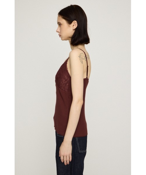 SLY(スライ)の「LACE DOCKING CAMI TOPS レースドッキングキャミトップス 秋服(キャミソール・レディース・バーガンディー/ブラック/ブラウン・FREE)」の21枚目の写真