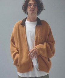 mj12013-rough knitfabric work jkt ニットブルゾン(AP2621014)