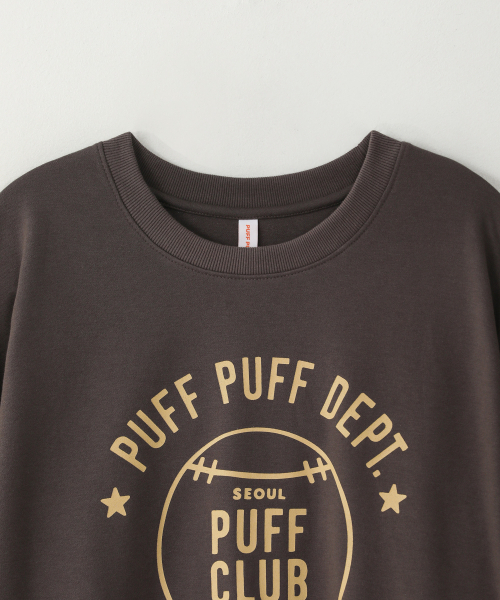 PUFF PUFF DEPT(パフパフ・デプト)の「BASEBALL スウェットシャツ ブラウン(スウェット・レディース・その他・LARGE/MEDIUM/X-LARGE)」の3枚目の写真
