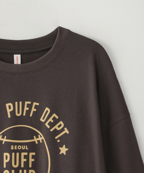 PUFF PUFF DEPT(パフパフ・デプト)の「BASEBALL スウェットシャツ ブラウン(スウェット・レディース・その他・LARGE/MEDIUM/X-LARGE)」の5枚目の写真