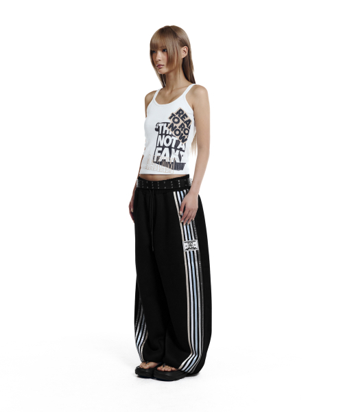 AAKAM（アーカム）の「Line Taped Track Pants (Black)（スウェットパンツ・レディース・その他・1/2）」の7枚目の写真