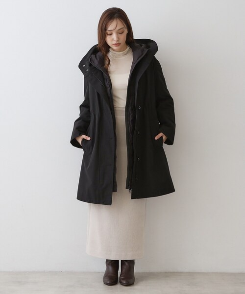 DRESSTERIOR(ドレステリア)の「3WAYダウンコート(ダウンジャケット/コート・レディース・ブラック/ベージュ・34/36/38)」の17枚目の写真