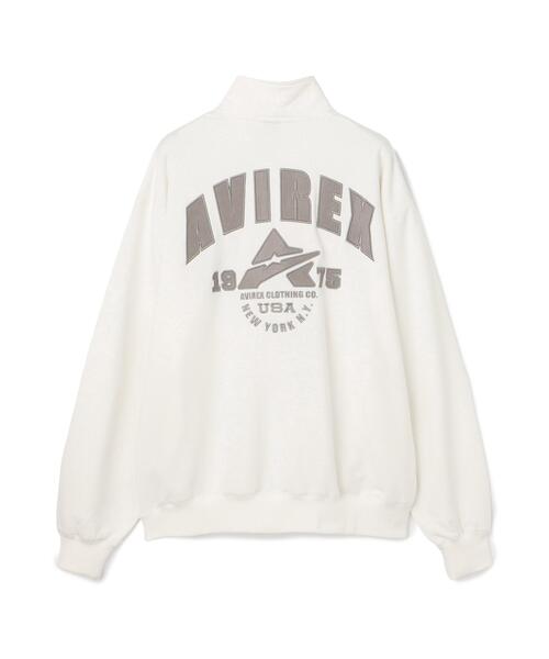 AVIREX(アヴィレックス)の「《WEB&DEPOT限定》VARSITY HALF ZIP SWEAT / バーシティ ハーフジップ スウェット / AVIREX / アヴィレックス(スウェット・メンズ・オリーブ系1/レッド系その他4/ホワイト/ブラック・L/M/2XL/XL/S)」の11枚目の写真