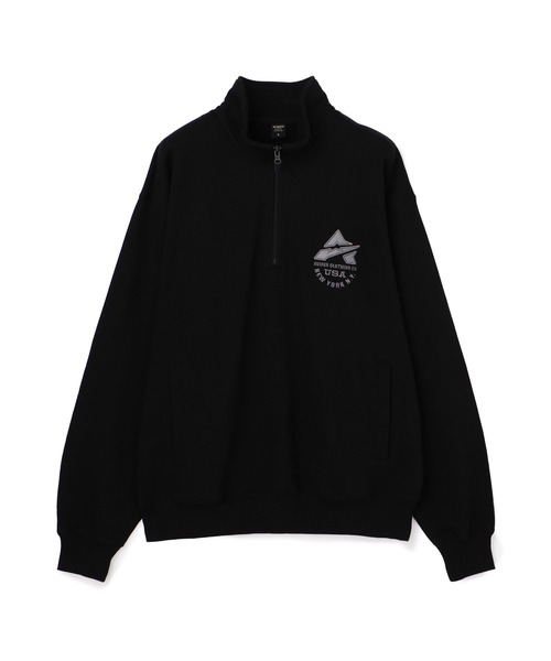 AVIREX(アヴィレックス)の「《WEB&DEPOT限定》VARSITY HALF ZIP SWEAT / バーシティ ハーフジップ スウェット / AVIREX / アヴィレックス(スウェット・メンズ・オリーブ系1/レッド系その他4/ホワイト/ブラック・L/M/2XL/XL/S)」の6枚目の写真