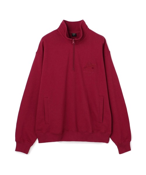 AVIREX(アヴィレックス)の「《WEB&DEPOT限定》VARSITY HALF ZIP SWEAT / バーシティ ハーフジップ スウェット / AVIREX / アヴィレックス(スウェット・メンズ・オリーブ系1/レッド系その他4/ホワイト/ブラック・L/M/2XL/XL/S)」の7枚目の写真