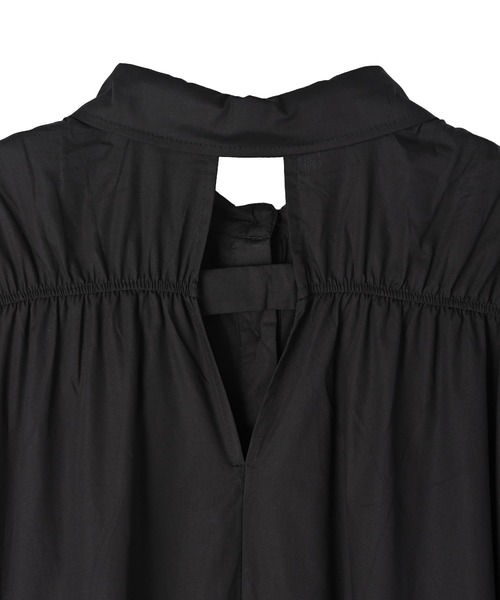STYLE DELI(スタイルデリ)の「【BLK001】バックレスカットアウトシャツワンピース(ワンピース・レディース・ブラック・FREE)」の14枚目の写真