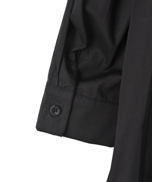STYLE DELI(スタイルデリ)の「【BLK001】バックレスカットアウトシャツワンピース(ワンピース・レディース・ブラック・FREE)」の13枚目の写真
