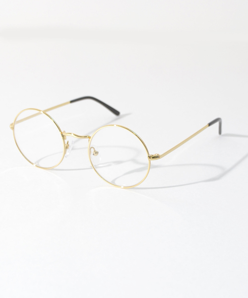AMERICAN RAG CIE（アメリカンラグシー）の「AMERICAN RAG CIE ラウンドメガネ/サングラス（メガネ・メンズ・ゴールド/ブルー/ダークブラウン/ブラック・FREE）」の4枚目の写真