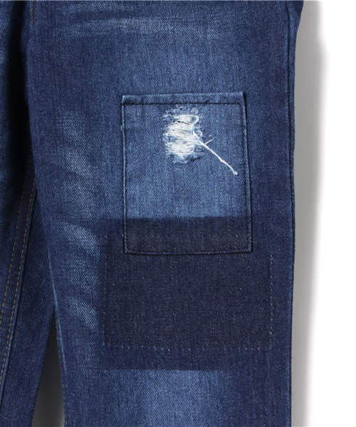 VENCEEXCHANGE（ヴァンスエクスチェンジ）の「KIDS パッチワークボーイズデニム（デニムパンツ・キッズ・ブルー・130cm/140cm/120cm/150cm）」の8枚目の写真