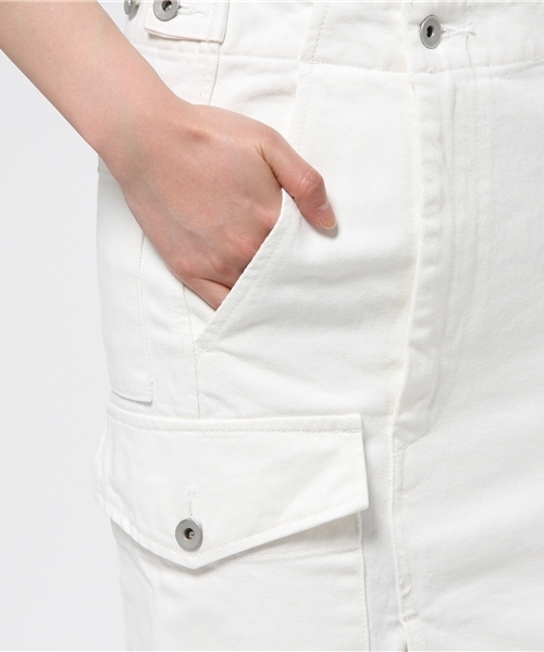 AMERICAN RAG CIE（アメリカンラグシー）の「デニムロングスカート（デニムスカート・レディース・グレー/ホワイト・FREE）」の8枚目の写真