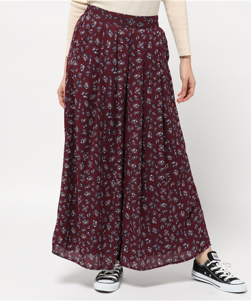 WEGO（ウィゴー）の「WEGO/ペイズリースカンツ（その他パンツ・レディース・ネイビー/ワイン・FREE）」の2枚目の写真