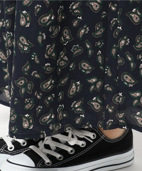 WEGO（ウィゴー）の「WEGO/ペイズリースカンツ（その他パンツ・レディース・ネイビー/ワイン・FREE）」の9枚目の写真