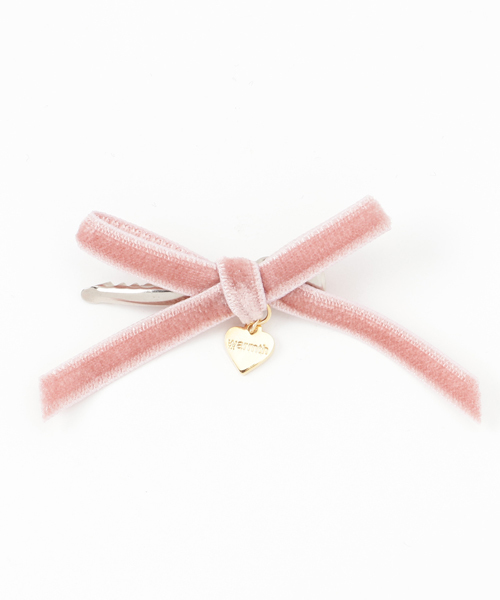 WARMTH（ワームス）の「warmth ベロアリボンクリップ（バレッタ/ヘアクリップ・レディース・ネイビー/ベージュ/ピンク・FREE）」の3枚目の写真