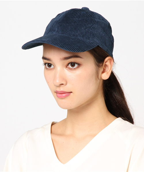 Khaju（カージュ）の「Khaju:コーデュロイキャップ②（キャップ・レディース・ネイビー/ベージュ/オレンジ/ブラック・ONE SIZE）」の2枚目の写真