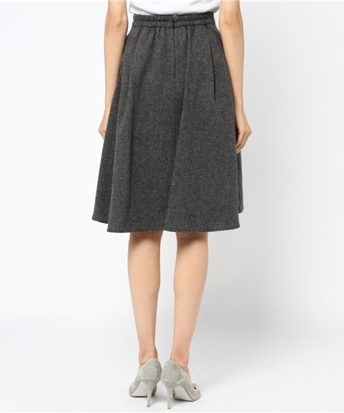 TRUDEA(トルディア)の「(日本製)イレギュラーヘムスカート(スカート・レディース・グレー/チャコールグレー・SMALL/MEDIUM/LARGE)」の5枚目の写真