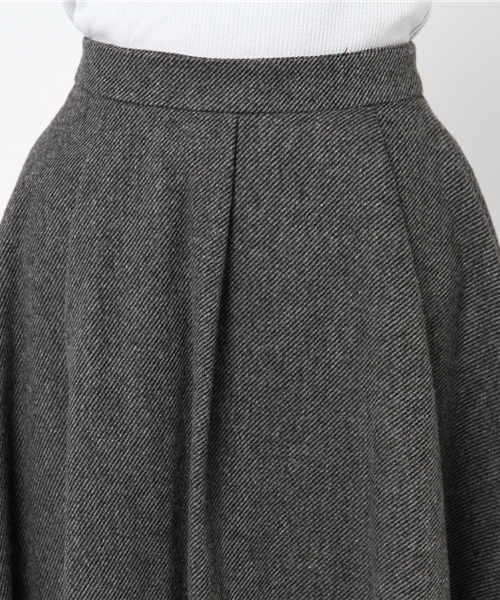 TRUDEA(トルディア)の「(日本製)イレギュラーヘムスカート(スカート・レディース・グレー/チャコールグレー・SMALL/MEDIUM/LARGE)」の6枚目の写真