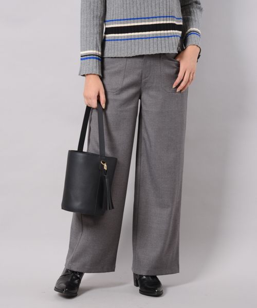 Omekashi（オメカシ）の「ハイウエストPT（その他パンツ・レディース・ブラック/ボルドー/グレー・2/1）」の2枚目の写真